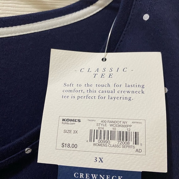 New with tags blue polka’d t-shirt - Picture 3 of 3